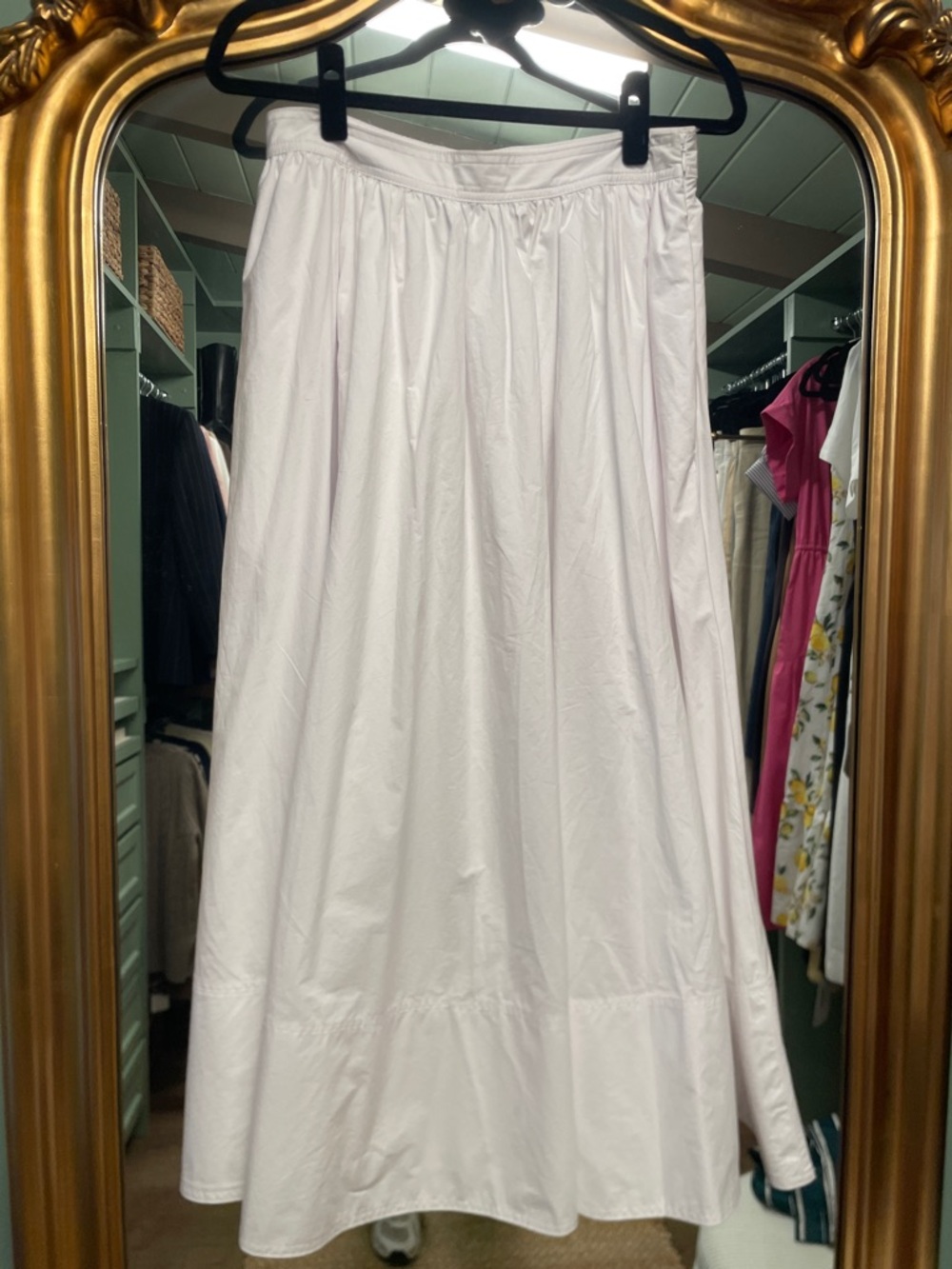 Banana Republic White Maxi Skirt - Full-Length A-Line 100% cotton